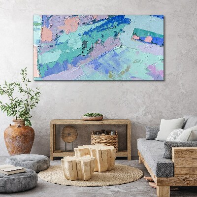 Foto op canvas Abstracte landschappen in pastelkleuren