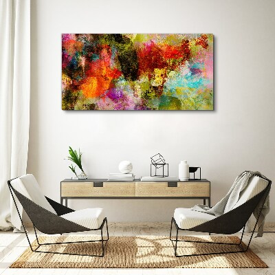Foto op canvas De kleurrijke chaos van abstractie