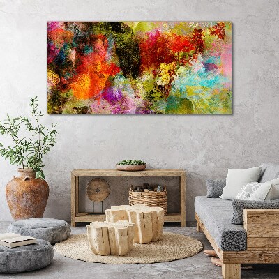 Foto op canvas De kleurrijke chaos van abstractie