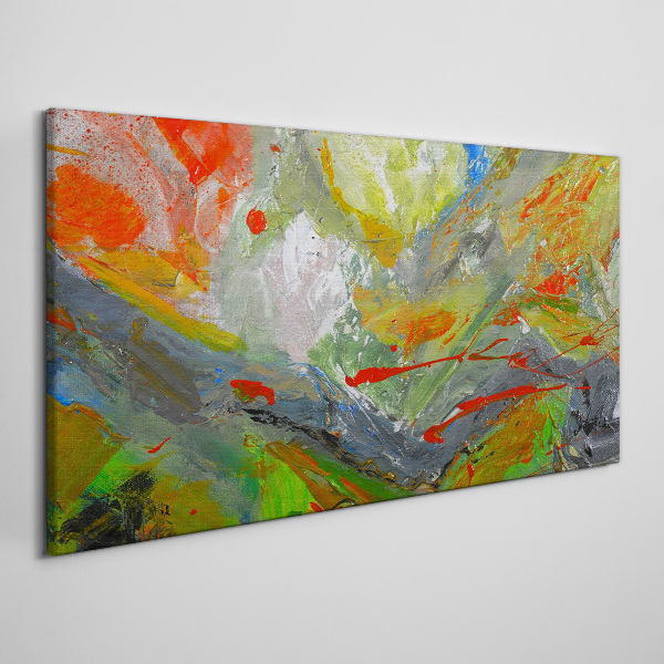 Schilderij op doek Een dynamische explosie van kleuren