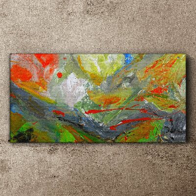 Schilderij op doek Een dynamische explosie van kleuren