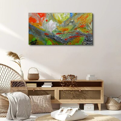 Schilderij op doek Een dynamische explosie van kleuren
