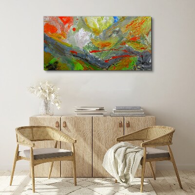 Schilderij op doek Een dynamische explosie van kleuren
