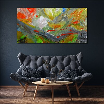 Schilderij op doek Een dynamische explosie van kleuren