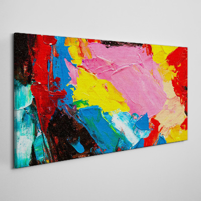 Schilderij op doek Kleurrijke chaos op canvas