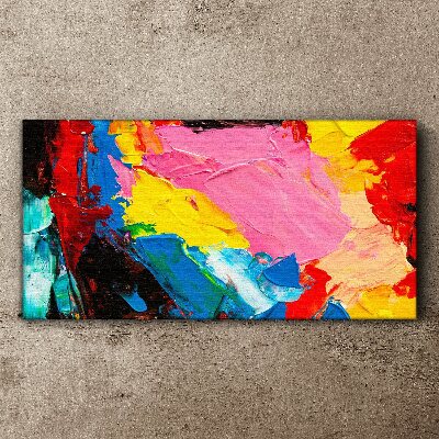 Schilderij op doek Kleurrijke chaos op canvas