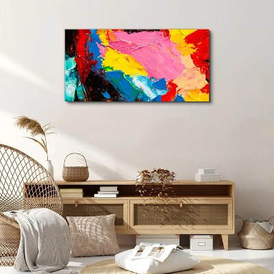 Schilderij op doek Kleurrijke chaos op canvas