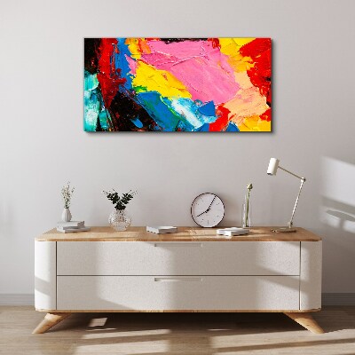 Schilderij op doek Kleurrijke chaos op canvas