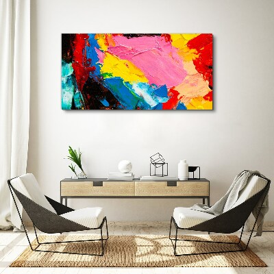 Schilderij op doek Kleurrijke chaos op canvas