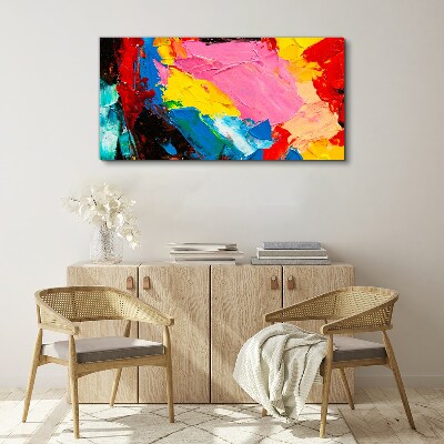 Schilderij op doek Kleurrijke chaos op canvas