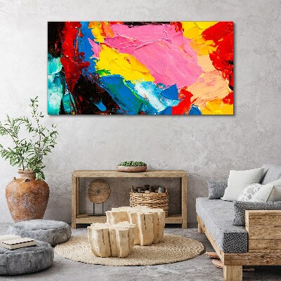 Schilderij op doek Kleurrijke chaos op canvas