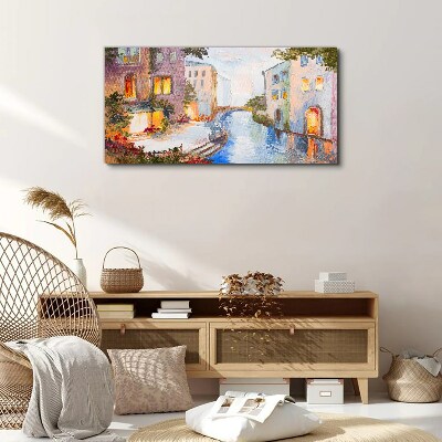 Foto op canvas De charmante grachten in de stad