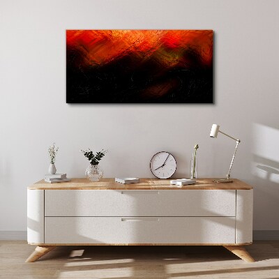 Schilderij op doek Zonsondergang in brand