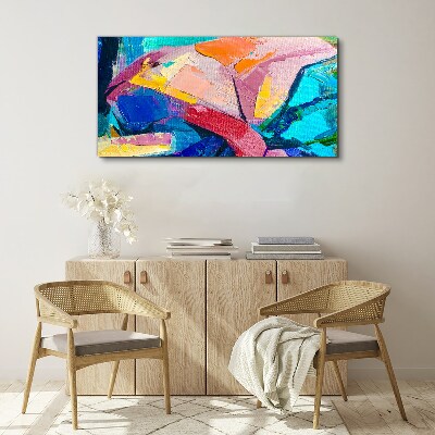 Foto op canvas Kleuren in beweging