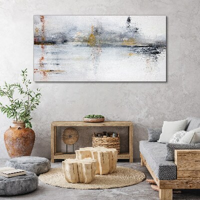 Schilderij op doek Abstract landschap in grijstinten