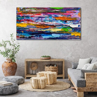 Foto op canvas Kleurrijk abstract landschap