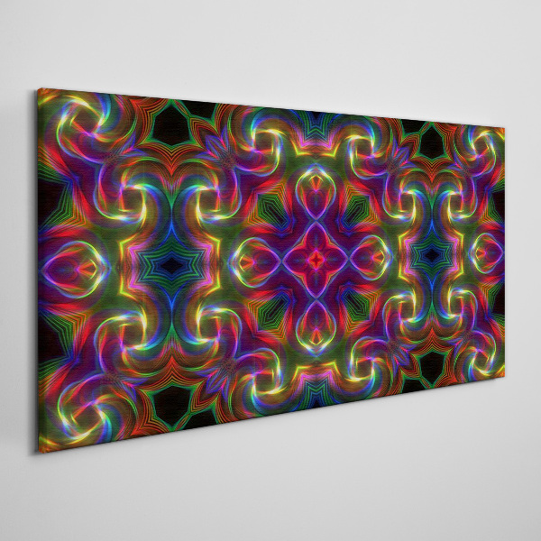 Schilderij op doek Een kleurrijk mozaïek van lichtpatronen