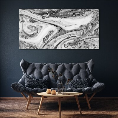 Foto op canvas Monochromatische wervelingen met metalen accenten