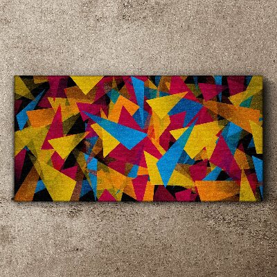 Canvas schilderij Kleurrijke geometrieën in beweging