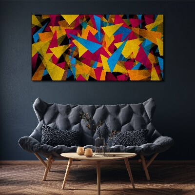 Canvas schilderij Kleurrijke geometrieën in beweging