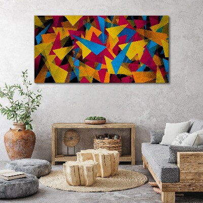 Canvas schilderij Kleurrijke geometrieën in beweging