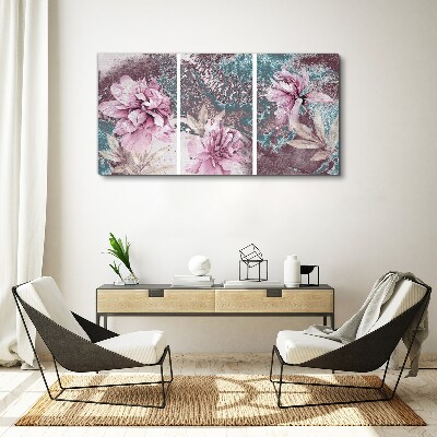Foto op canvas Een bloemendroom in pasteltinten