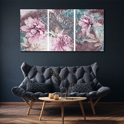 Foto op canvas Een bloemendroom in pasteltinten