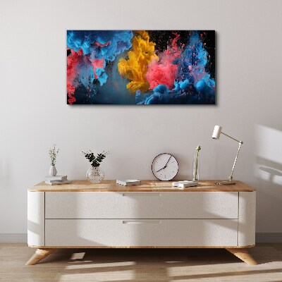 Schilderij op doek Kleurrijke explosies van emoties