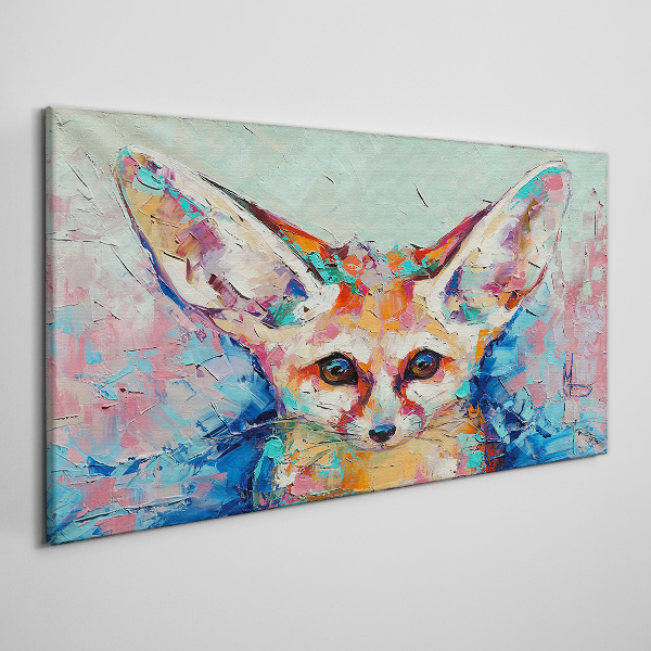 Foto op canvas Kleurenportret van een fennekvos