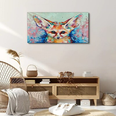 Foto op canvas Kleurenportret van een fennekvos