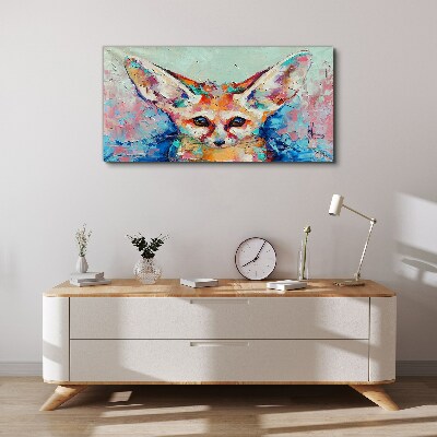 Foto op canvas Kleurenportret van een fennekvos