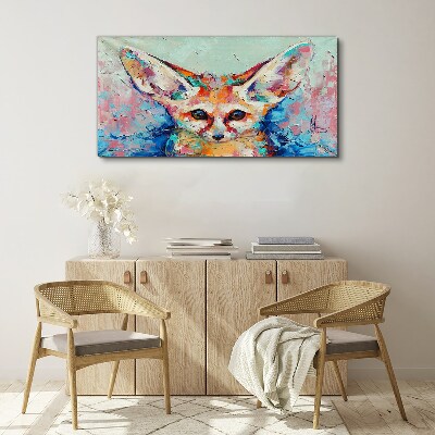 Foto op canvas Kleurenportret van een fennekvos