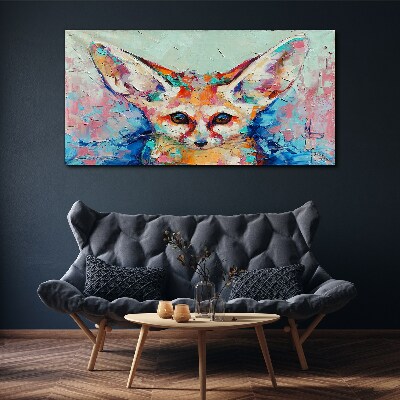 Foto op canvas Kleurenportret van een fennekvos