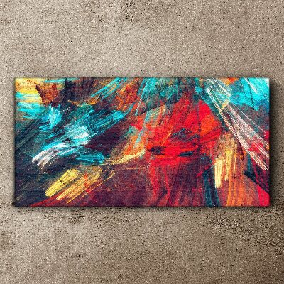 Canvas schilderij Een dynamische explosie van kleuren