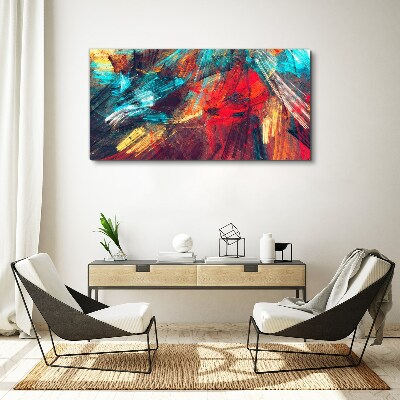 Canvas schilderij Een dynamische explosie van kleuren