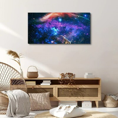 Schilderij op doek Kosmische symfonie van kleuren