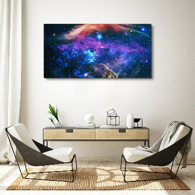 Schilderij op doek Kosmische symfonie van kleuren
