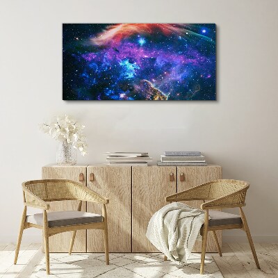 Schilderij op doek Kosmische symfonie van kleuren