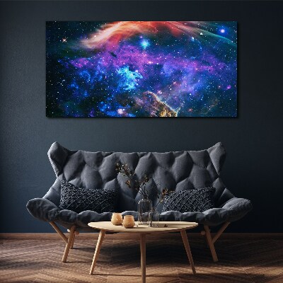 Schilderij op doek Kosmische symfonie van kleuren