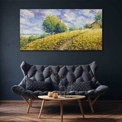 Schilderij op doek Zomerveldlandschap