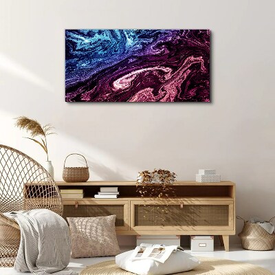 Foto op canvas Een kosmische werveling van kleuren