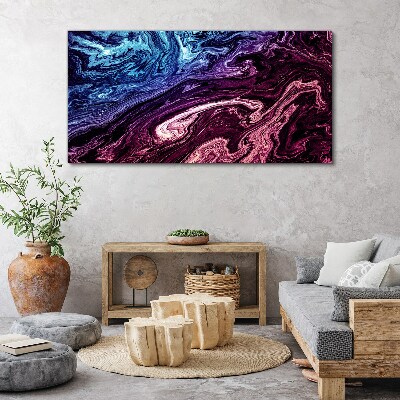 Foto op canvas Een kosmische werveling van kleuren