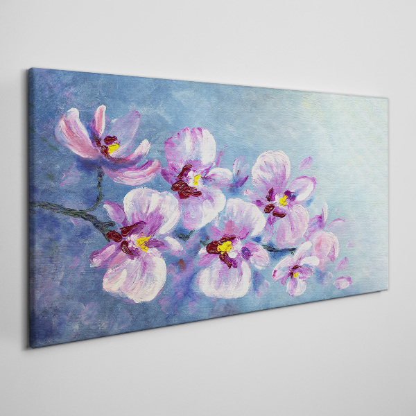 Canvas schilderij Orchideeën in pasteltinten
