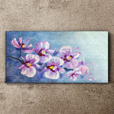 Canvas schilderij Orchideeën in pasteltinten