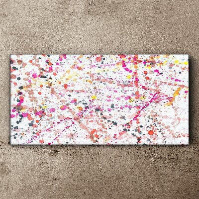 Canvas schilderij Kleurrijke vlekken op een witte achtergrond