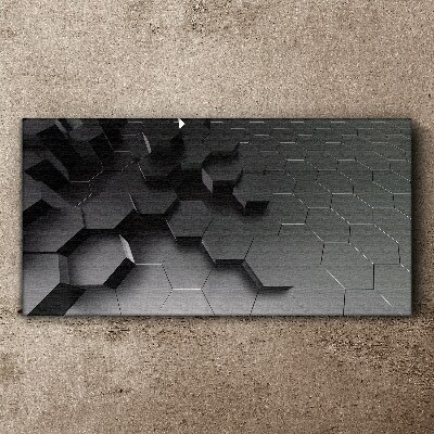 Schilderij op doek Geometrische structuren in grijstinten