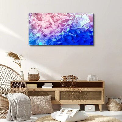 Foto op canvas Caleidoscopische tinten ijs