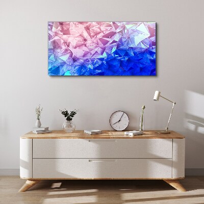 Foto op canvas Caleidoscopische tinten ijs