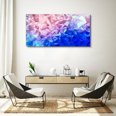 Foto op canvas Caleidoscopische tinten ijs