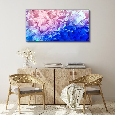 Foto op canvas Caleidoscopische tinten ijs